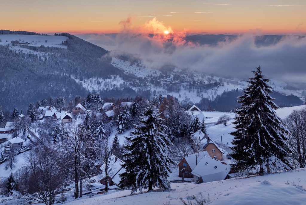 Champ du feu village hiver